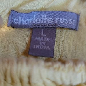 Yellow off the shoulder top